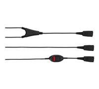 Jabra Câble Y pour superviseur - 1,5 m - QD -> 2xQD avec coupure micro intégrée