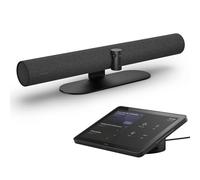 Jabra Système de barre vidéo PanaCast 50 - Solution tout-en-un pour salle de réunion, barre audio, webcam complète à 180 °, fonctionnalités intelligentes activées par l'IA et écran tactile de contrôle