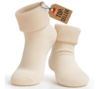 JaBranDo - Chaussettes de lit douillettes unisexes - Chaussettes de sommeil moelleuses sans coutures pour homme et femme - Chaussettes de nuit chaudes, Blanc., 39-42