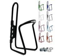 JABs Porte-bouteille de vélo en aluminium renforcé pour vélo de course, VTT, vélo pour enfant, universel, compatible avec porte-gobelet avec vis de montage
