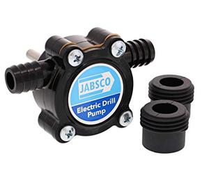 Jabsco 17250-0003, Self Priming Electric Drill Pump, Black