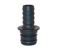Jabsco Flojet 20381-002 Raccord de pompe électrique Quad Port x 1,27 cm Tuyau cannelé, droit, noir, 1 pièce