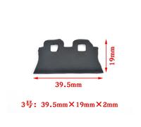 JACA-Essuie-glace en caoutchouc pour imprimante,5 pièces,pour Epson XPfemale DX5 DX7 5113,lame de tête d'impression - NO.3 Black