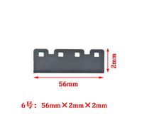JACA-Essuie-glace en caoutchouc pour imprimante,5 pièces,pour Epson XPfemale DX5 DX7 5113,lame de tête d'impression - NO.6 Black