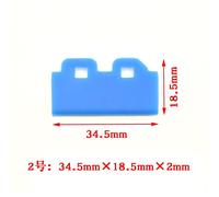 JACA-Essuie-glace en caoutchouc pour imprimante,5 pièces,pour Epson XPfemale DX5 DX7 5113,lame de tête d'impression - NO.2 Blue-F