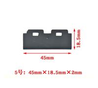 JACA-Essuie-glace en caoutchouc pour imprimante,5 pièces,pour Epson XPfemale DX5 DX7 5113,lame de tête d'impression - NO.5 Black