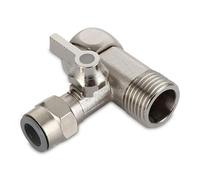 JACAR Clé d'entrée d'eau pour équipement d'osmose inverse, adaptateur à 3 voies pour équipement d'osmose à 5 étapes de 3/8 x 3/8 x 1/4 compatible avec n'importe quel osmose