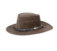 Jacaru Copy of Chapeau Cuir Wallaroo Marron S - 54/55 cm