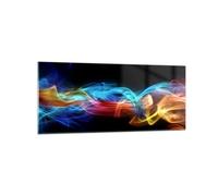 JACBON Décoration murale abstraite colorée, grande impression d'art mural, peinture décorative murale moderne, 50 x 100 cm (20 x 39 pouces), cadre interne
