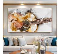 JACBON Guitare Moderne Toile Peinture HD Aquarelle Le Mur Art Affiches et Gravures Cuadros Mur Art Photos pour Salon 70x130cm Sans Cadre