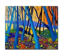 JACBON Impression sur toile David Hockney, arbres d'hiver, images modernes, affiche pour salon, art mural abstrait, décoration murale, 70 x 100 cm, cadre interne