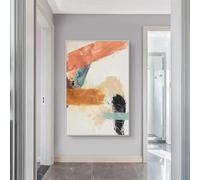 JACBON Impression sur toile, grande peinture abstraite colorée, œuvre d'art pour la maison, impressions sur toile extra larges, art mural 70 x 100 cm (28 x 39 pouces) sans cadre