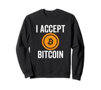 J'accepte Bitcoin Funny BTC Coin Crypto Currency Trader Sweatshirt