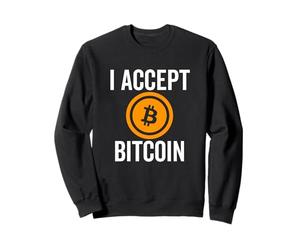 J'accepte Bitcoin Funny BTC Coin Crypto Currency Trader Sweatshirt