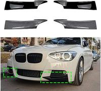 JACCOS Voiture Becquets Avant Lame De SéParateur pour BM-W Serie 1 F20 F21 M135i Pre LCI M-Sport 2012-2014,Spoiler SéParateur Diffuseur,Aileron De LèVre De Pare-Chocs Avant,Kit De Protection du Corps