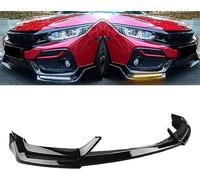 JACCOS Voiture Becquets Avant Lame De SéParateur pour H-Onda Civic Si Hatchback 2017-2021,Spoiler SéParateur Diffuseur,Aileron De LèVre De Pare-Chocs Avant,Kit De Protection du Corps
