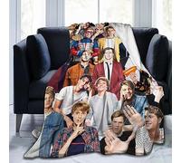 Jace Norman Couverture polaire en laine douce et confortable pour canapé, bureau, voiture, camping, yoga, voyage, décoration d'intérieur, couverture de plage en peluche