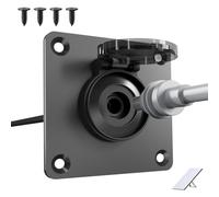 JacEnergy Prise murale étanche pour Starlink Mini, connecteur d'alimentation femelle DC 5,5 x 2,1 en aluminium, parfait pour VR, camping-car, caravane, autocaravane, bateau, boîte de batterie