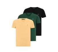 Jacey Quinn T-Shirt safran / vert foncé / abricot / noir / blanc, Taille M