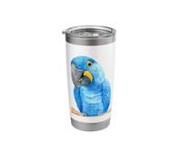 jacinthe ara aquarelle perroquet portrait Gobelet isotherme en acier inoxydable double paroi