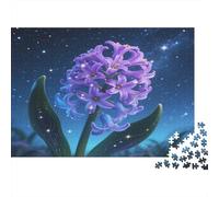 Jacinthe Puzzles 1000 Pieces Cadeau Unique Fleur Multicolore Fleur colorée Jeu Éducatif Challenge Toy À De Qualité Supérieure Peinture Art pour Adultes Et Enfants À Partir De 12 Ans 38x26cm/1000p