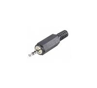 BKL Electronic Jack 2,5 mm mâle droit 1107020 – 4 pôles stéréo, noir, 1 pc