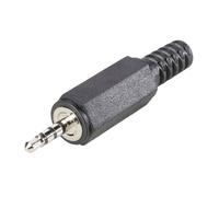 Jack 2.5 mm mâle, droit BKL Electronic 1107020 Nombre de pôles: 4 stéréo noir 1 pc(s)