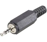 Jack 2.5 mm mâle, droit BKL Electronic 1107020 Nombre de pôles: 4 stéréo noir 1 pc(s)
