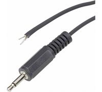 Jack 2.5 mm mâle, droit TRU COMPONENTS 1578897 Nombre de pôles: 3 stéréo noir