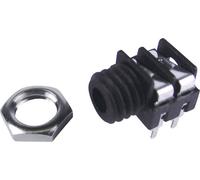 Jack 3.5 mm embase femelle horizontale Cliff FCR1281 Nombre de pôles: 2 mono noir 1 pc(s)