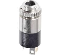 Jack 3.5 mm embase femelle, verticale Hicon HI-J35SEF Nombre de pôles: 3 stéréo argent 1 pc(s)