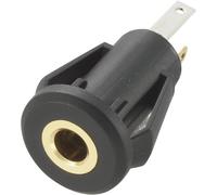 Jack 3.5 mm embase femelle, verticale TRU COMPONENTS 718587 Nombre de pôles: 3 stéréo noir