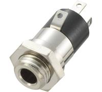 Jack 3.5 mm embase femelle, verticale TRU COMPONENTS 718612 Nombre de pôles: 4 stéréo argent