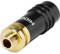 Jack 3.5 mm femelle, droit Hicon HI-J35S-SCREW-F Nombre de pôles: 3 stéréo noir 1 pc(s)