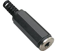 Jack 3.5 mm femelle, droit TRU COMPONENTS TC-2517002 Nombre de pôles: 2 mono noir 100 pc(s)
