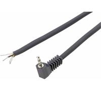 Jack 3.5 mm mâle, coudé BKL Electronic 1101050 Nombre de pôles: 2 mono noir 1 pc(s)