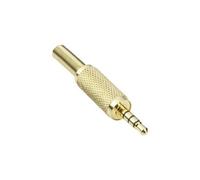 Jack 3.5 mm mâle, droit 1103057 Nombre de pôles (num): 4 stéréo or