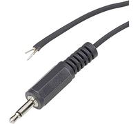 Jack 3.5 mm mâle, droit BKL Electronic 1101048 Nombre de pôles (num): 2 mono noir 1 pc(s)
