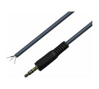 Jack 3.5 mm mâle, droit BKL Electronic 1101052 Nombre de pôles: 3 stéréo noir 1