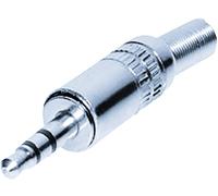 Jack 3.5 mm mâle, droit TRU COMPONENTS 1559780 Nombre de pôles: 3 stéréo argent