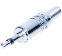 Jack 3.5 mm mâle, droit TRU COMPONENTS 1559793 Nombre de pôles: 2 mono argent