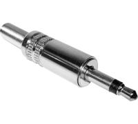 Jack 3.5 mm mâle, droit TRU COMPONENTS 1578910 Nombre de pôles: 2 mono argent