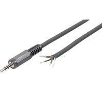 Jack 3.5 mm mâle, droit TRU COMPONENTS 1578956 Nombre de pôles: 4 stéréo noir 1 pc(s)