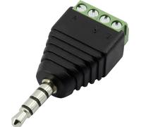 Jack 3.5 mm mâle, droit TRU COMPONENTS 93013c1119 1386615 Nombre de pôles: 4 stéréo noir 1 pc(s)