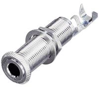Jack 6.35 mm embase femelle horizontale Rean AV NYS221 Nombre de pôles: 3 stéréo argent 1 pc(s)