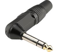 Jack 6.35 mm mâle, coudé Hicon HI-J63SA06 Nombre de pôles: 3 noir 1 pc(s)