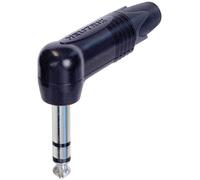 Jack 6.35 mm mâle, coudé Neutrik NP3RX-BAG Nombre de pôles: 3 stéréo noir 1