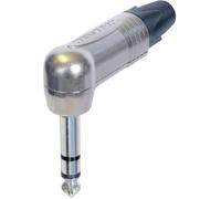 Neutrik Jack 6.35 mm mâle coudé NP3RX 3 pôles stéréo argent 1 pc