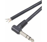 Jack 6.35 mm mâle, coudé TRU COMPONENTS TC-2517037 Nombre de pôles: 3 stéréo noir 100 pc(s)
