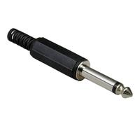 Jack 6.35 mm mâle, droit BKL Electronic 1107001 Nombre de pôles (num): 2 mono noir 1 pc(s)